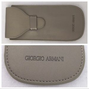 G ARMANI Optical Case - Tan